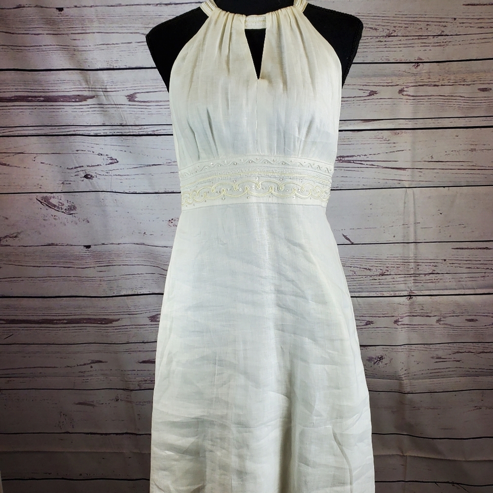 Ann Taylor sleeveless linen dress